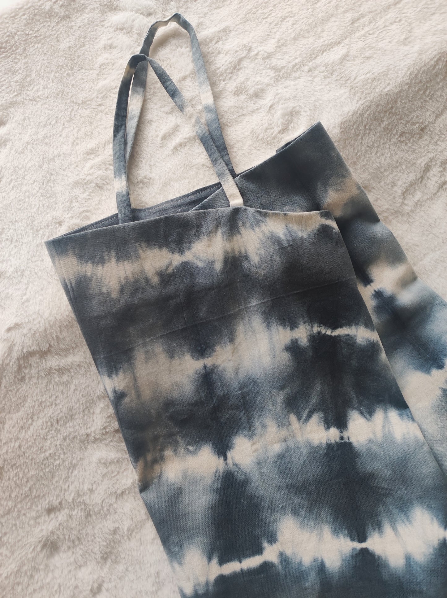 Black and grey tie-dye spaghetti strap cotton top